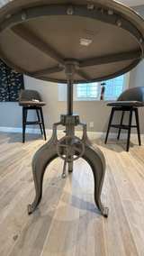 Restoration Hardware Industrial Crank Side Table - Image 5