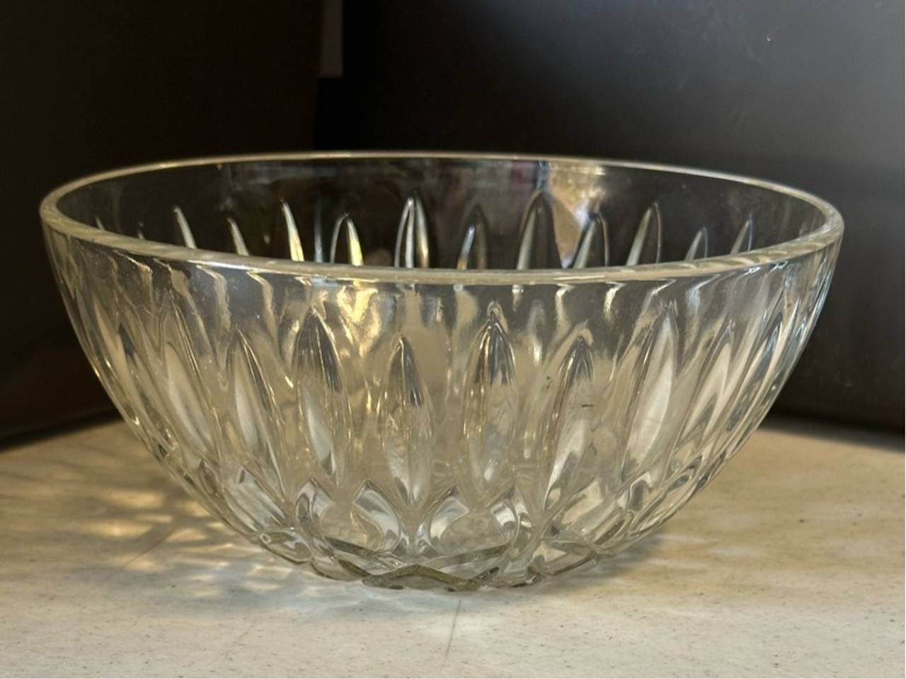 Pasari Pressed Glass Bowl Vintage