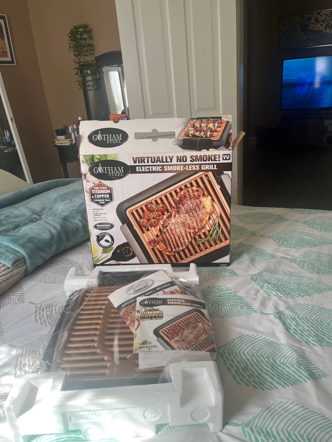 Gotham Steel Electric Smoke-Less Grill