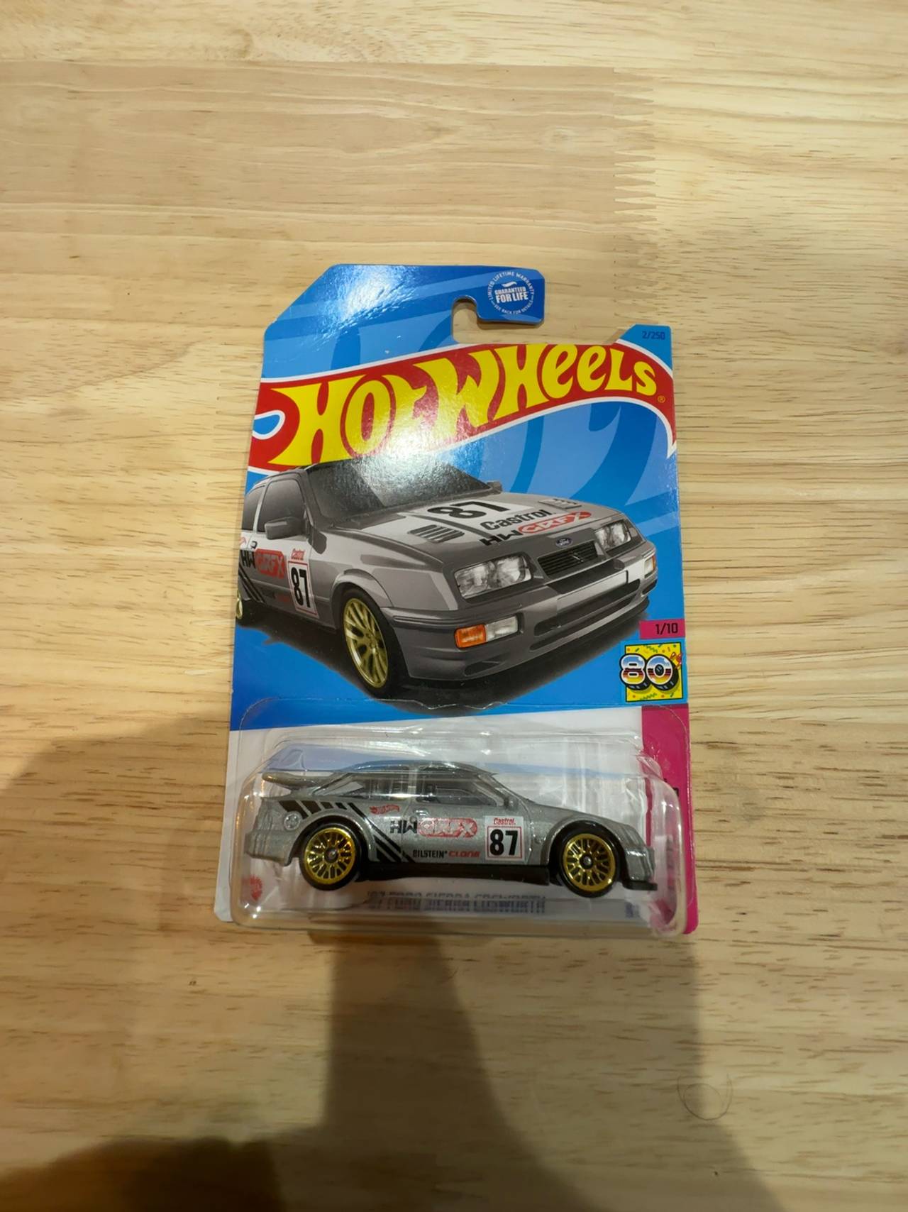 Hot Wheels 1987 Ford Sierra Cosworth Silver