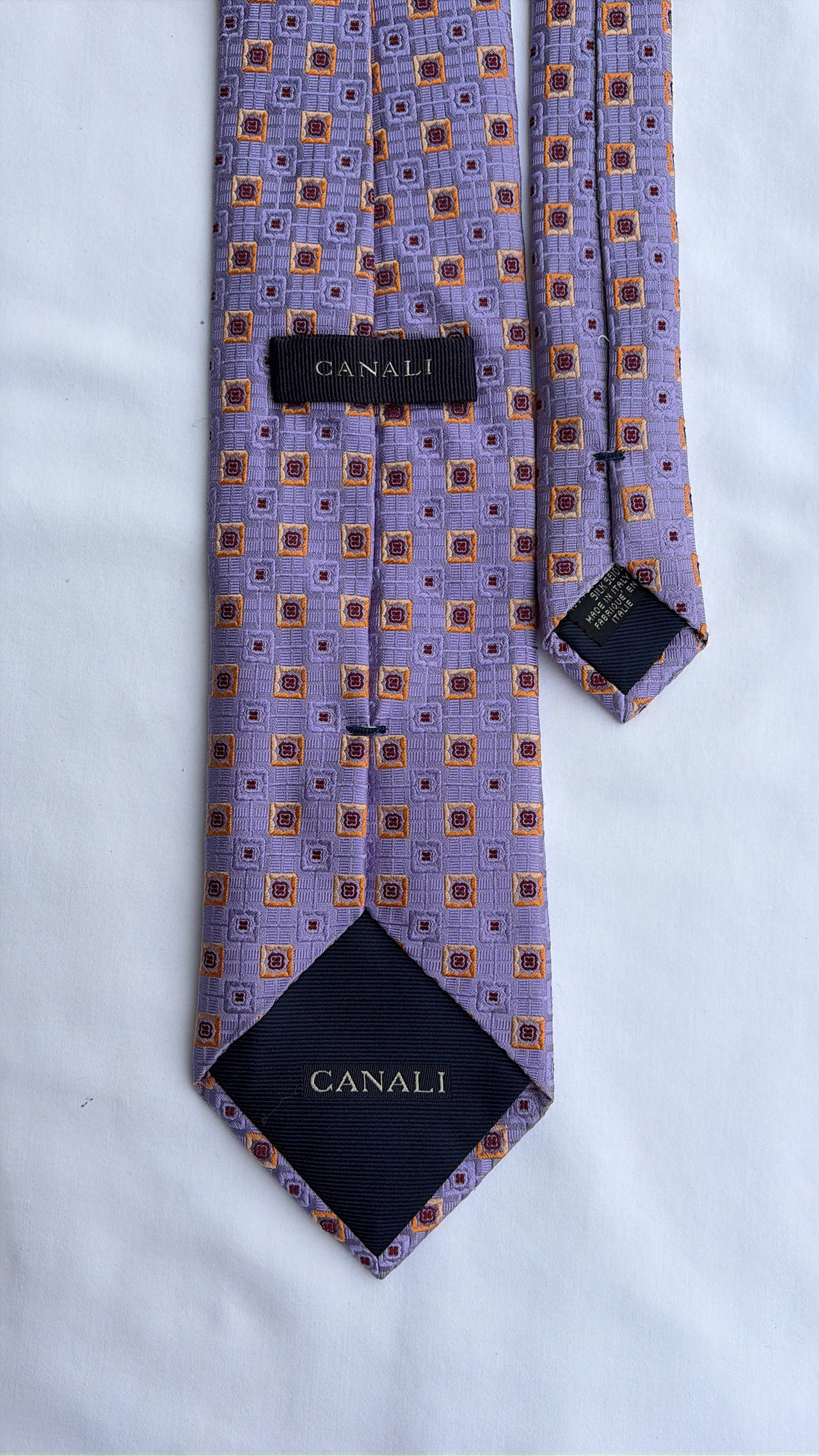 Canali Silk Geometric Tie