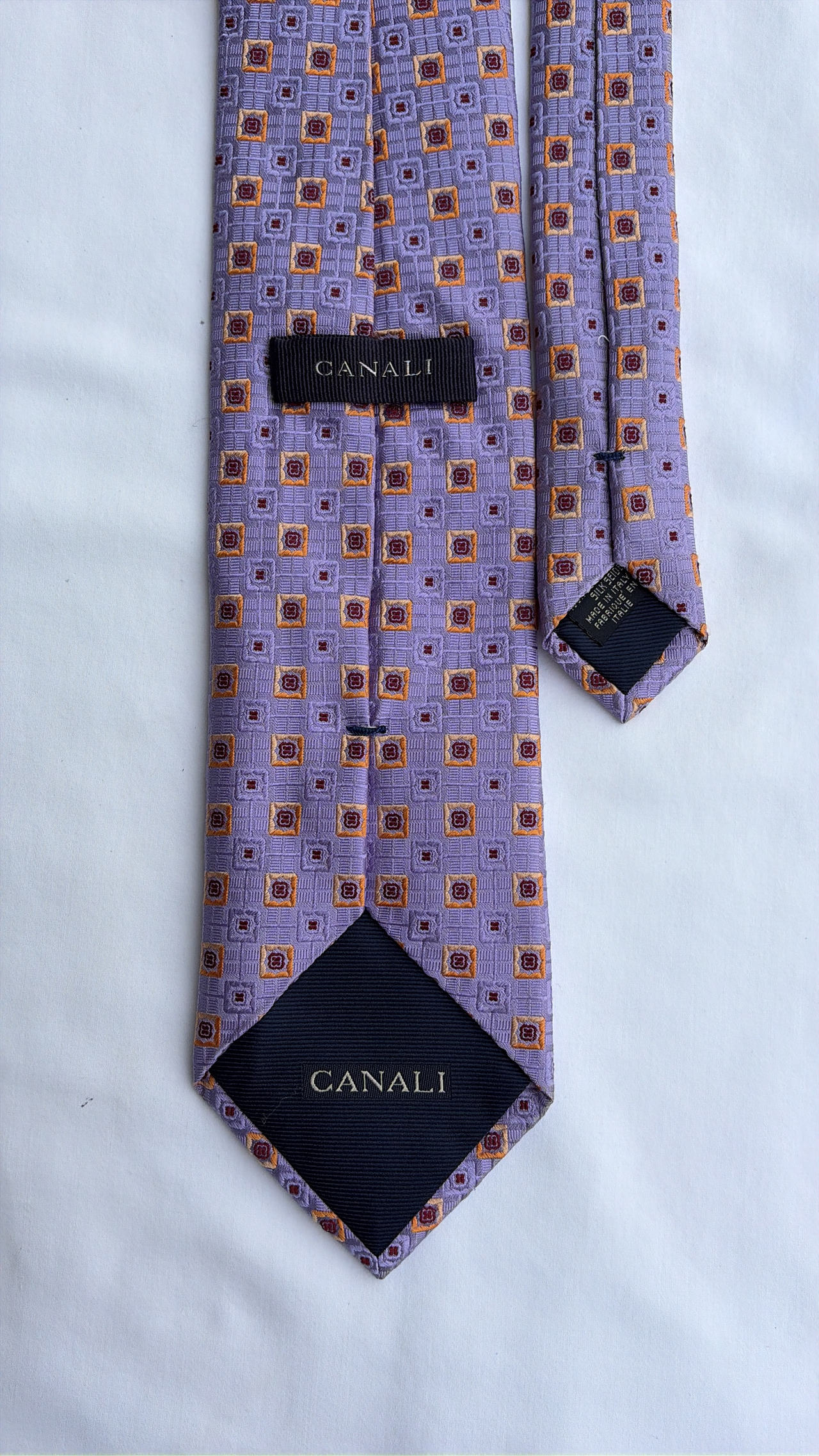 Canali Silk Geometric Tie