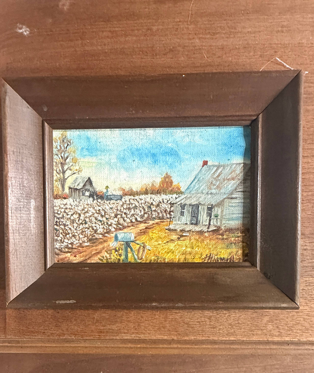 Original Rural Landscape Oil Painting