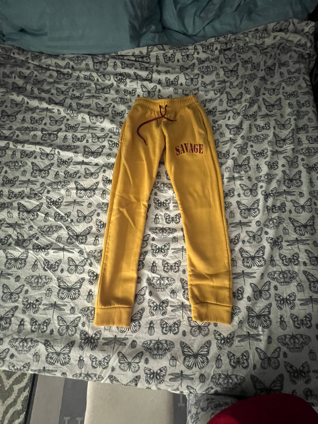 Yellow Sweatpants
Small to medium 