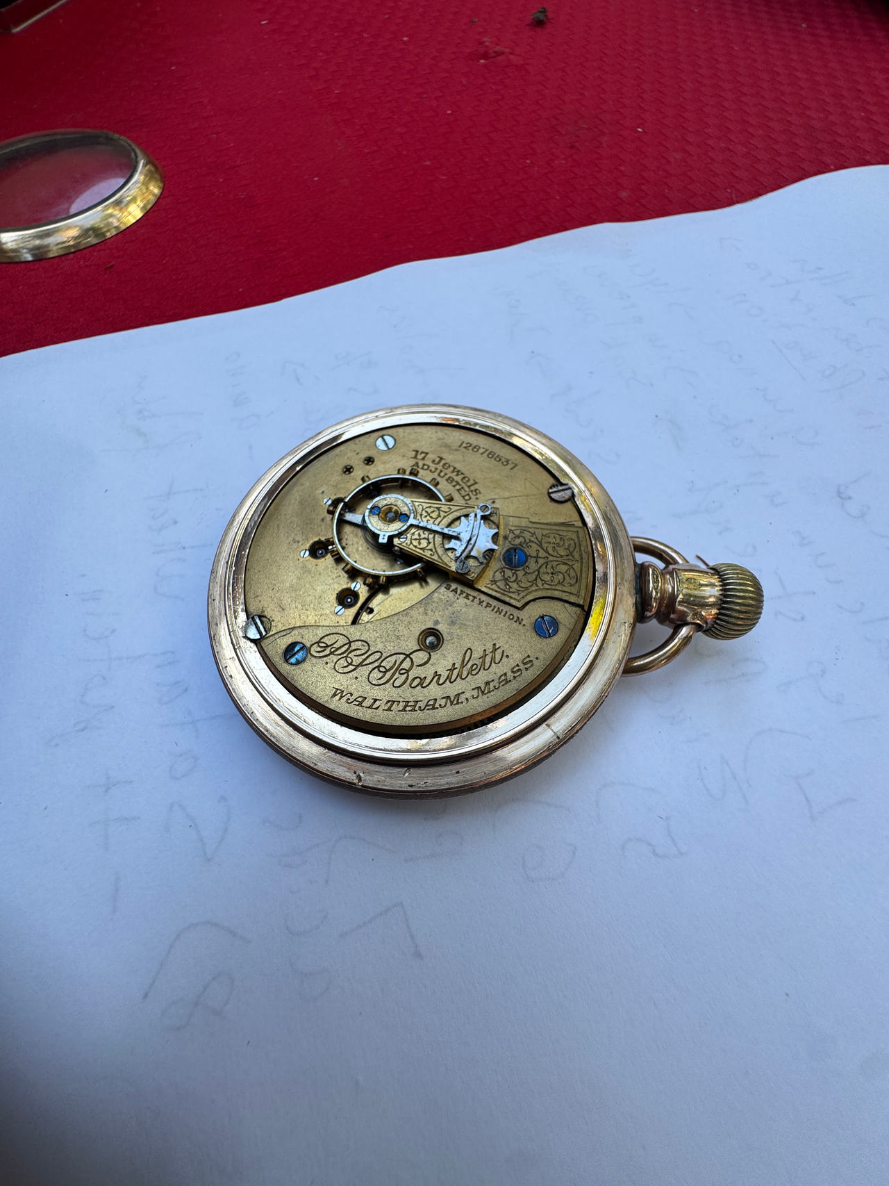 Waltham P.S. Bartlett Pocket Watch
