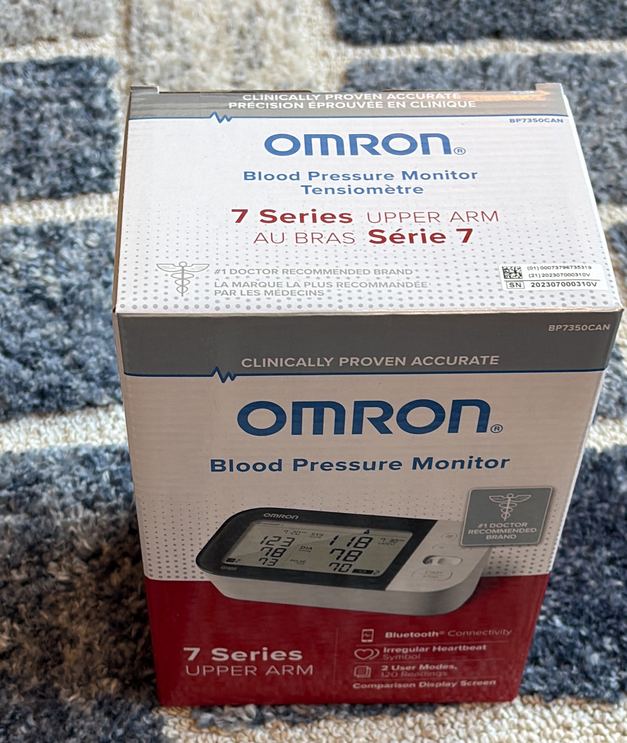 Omron 7 Series Upper Arm Blood Pressure Monitor BP7350CAN