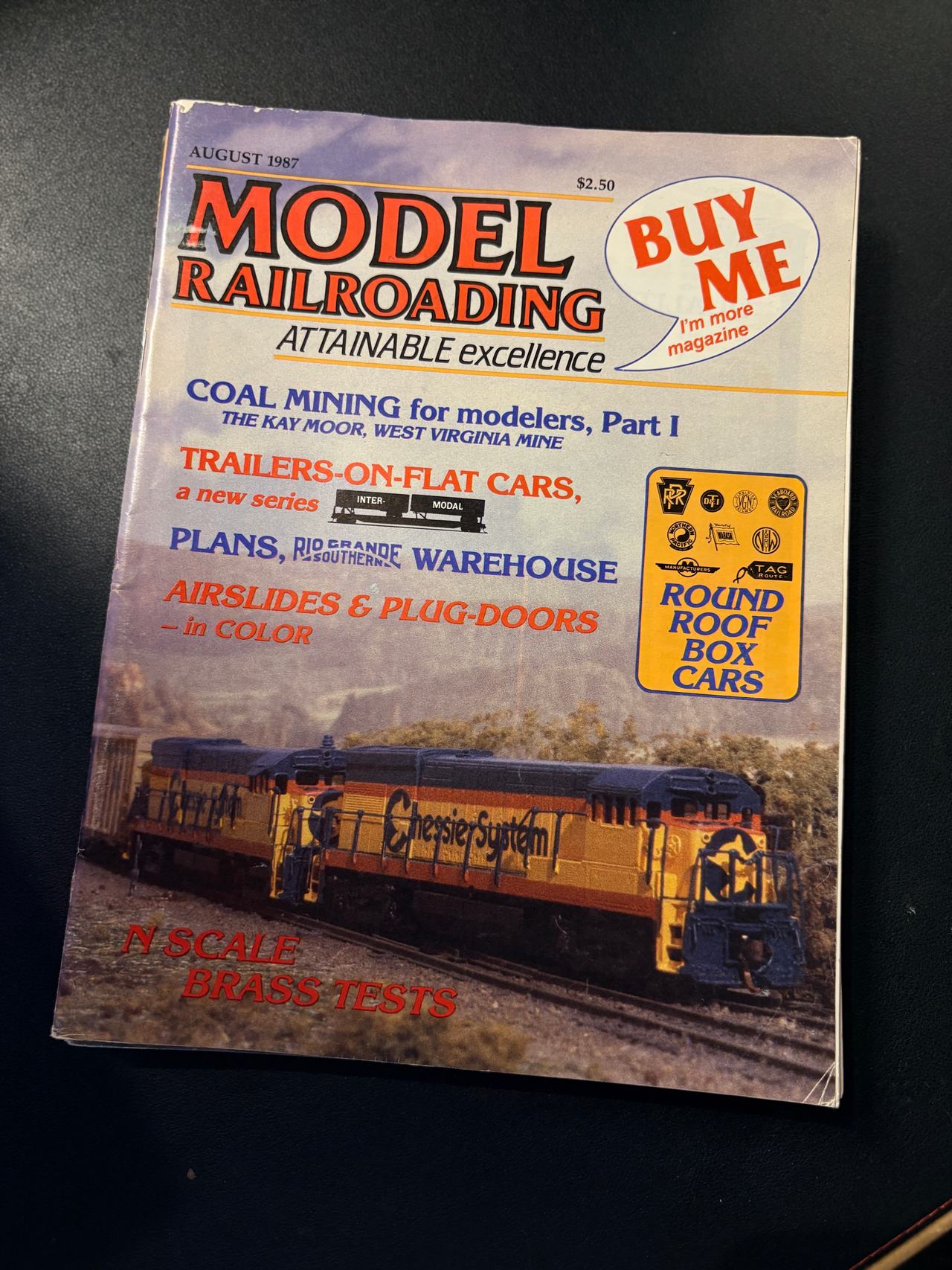 Model Railroading Magazine August 1987 Issue
