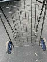 Adjustable/foldable Steel Rolling Cart Black - Image 8