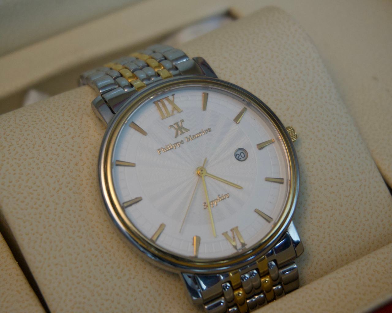 Philippe Maurice PM668 Swiss Quartz Watch – Sapphire Crystal Runs