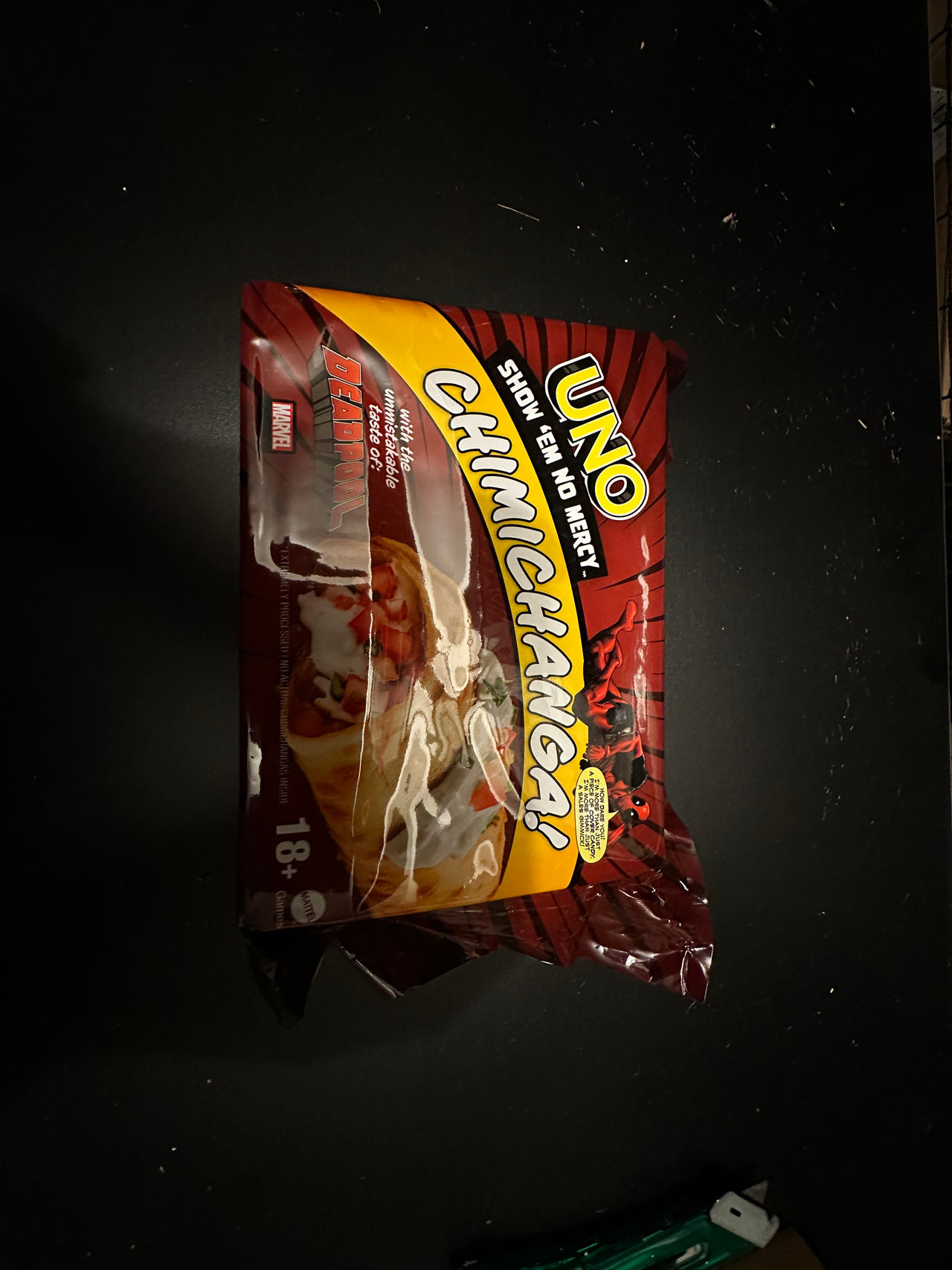 Uno Show 'Em No Mercy Deadpool Chimichanga Edition
