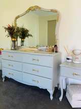 French Provincial Dresser with Mirror and Bedside Tables - Image 6