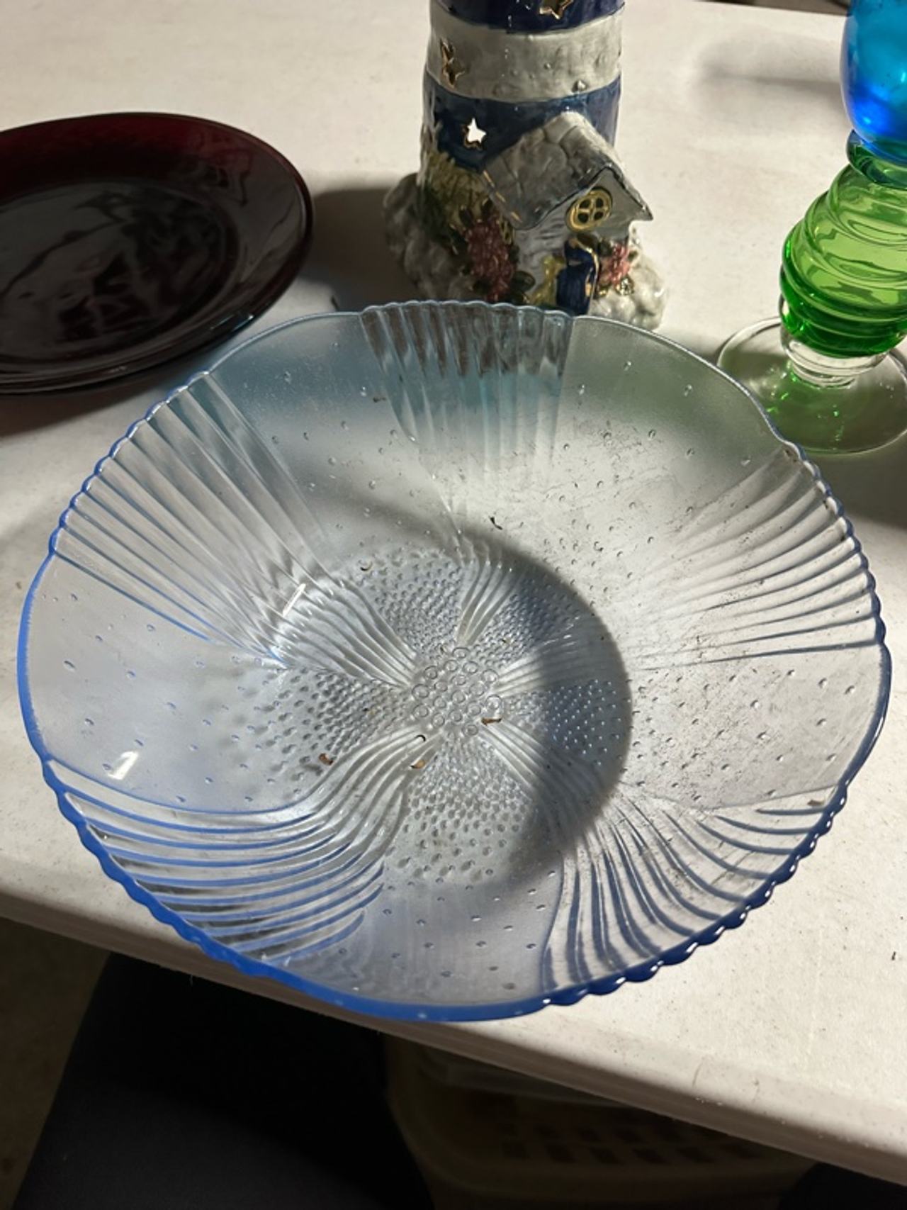 Libbey Harmony Ice Blue Serving Bowl 10.25"