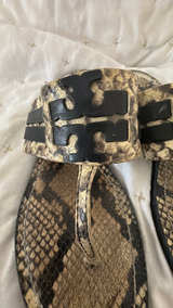 Tory Burch Miller Sandal Snakeskin Print 9 - Image 2