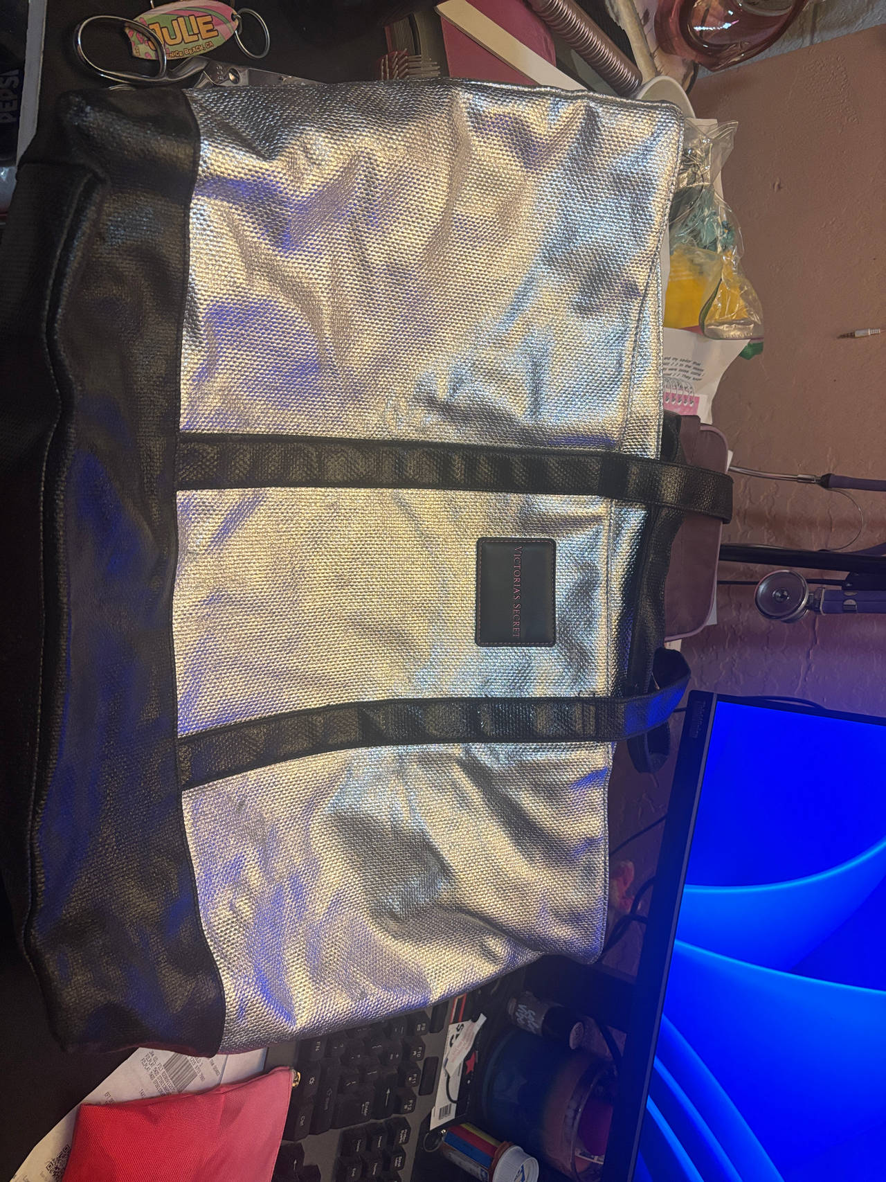 Victoria's Secret Silver Tote Bag
