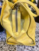 American Leather Co. Yellow Leather Shoulder Bag - Image 6