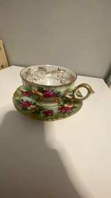 Vintage Footed Floral Teacup and Saucer Set - Image 4
