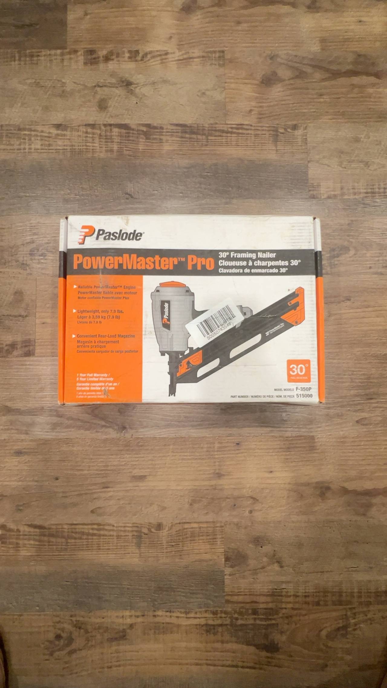 Paslode F325R Pneumatic Compact 30 Degree Framing Nailer