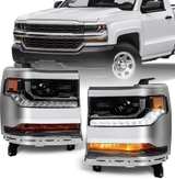 2016-2018 Chevy Silverado 1500 Headlight Assembly Pair - Image 1