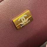 Chanel Classic Medium Double Flap Bag Black Lambskin Gold Hardware - Image 7