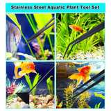 4 in 1 Stainless Steel Aquarium Plant Tool Set - Image 6