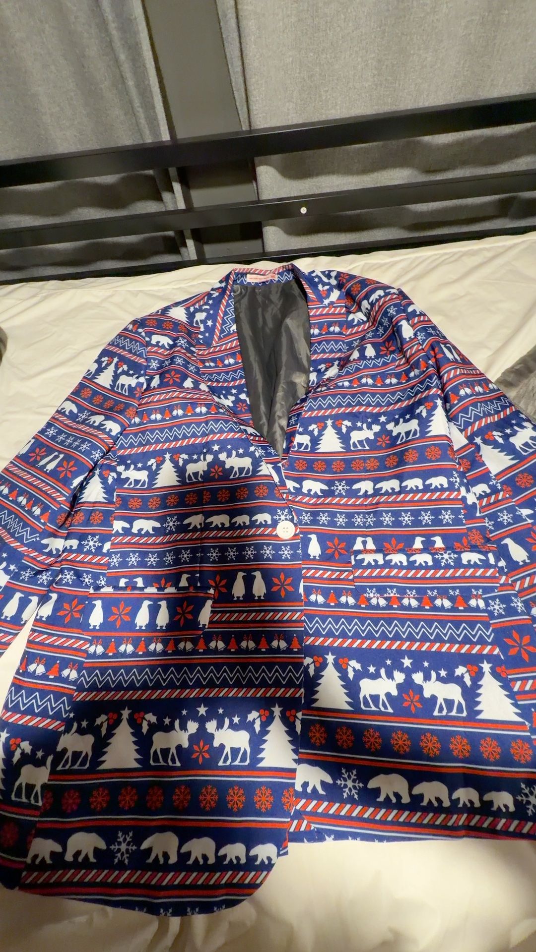 Opposuits Christmas Reindeer Blazer Blue