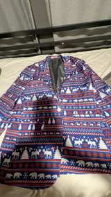 Opposuits Christmas Reindeer Blazer Blue - Image 1