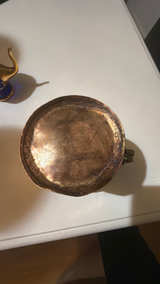 Vintage Hammered Copper Pitcher - Image 3