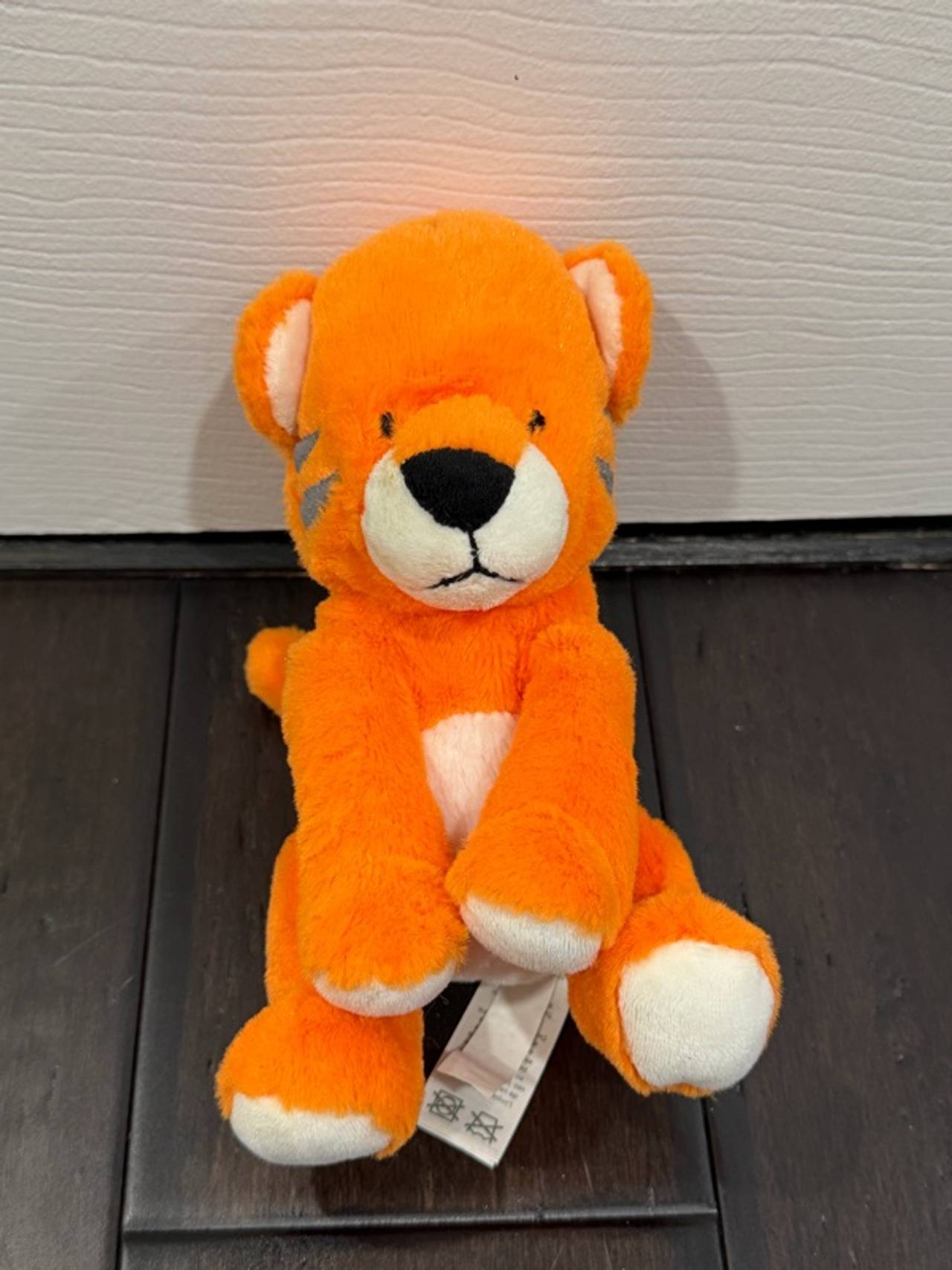 Carter's Just One You Tiger Plush Baby Rattle Orange/White