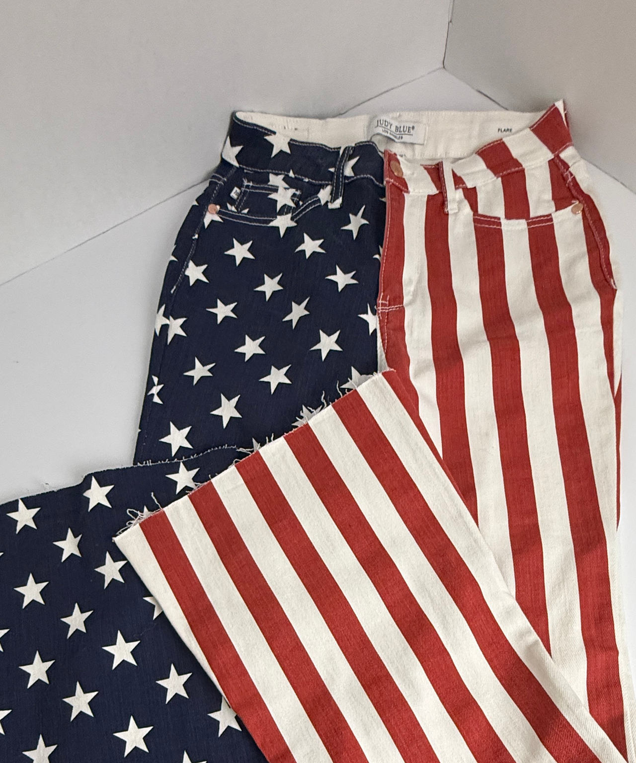 Judy Blue American Flag High Rise Flare Jeans size 3/26