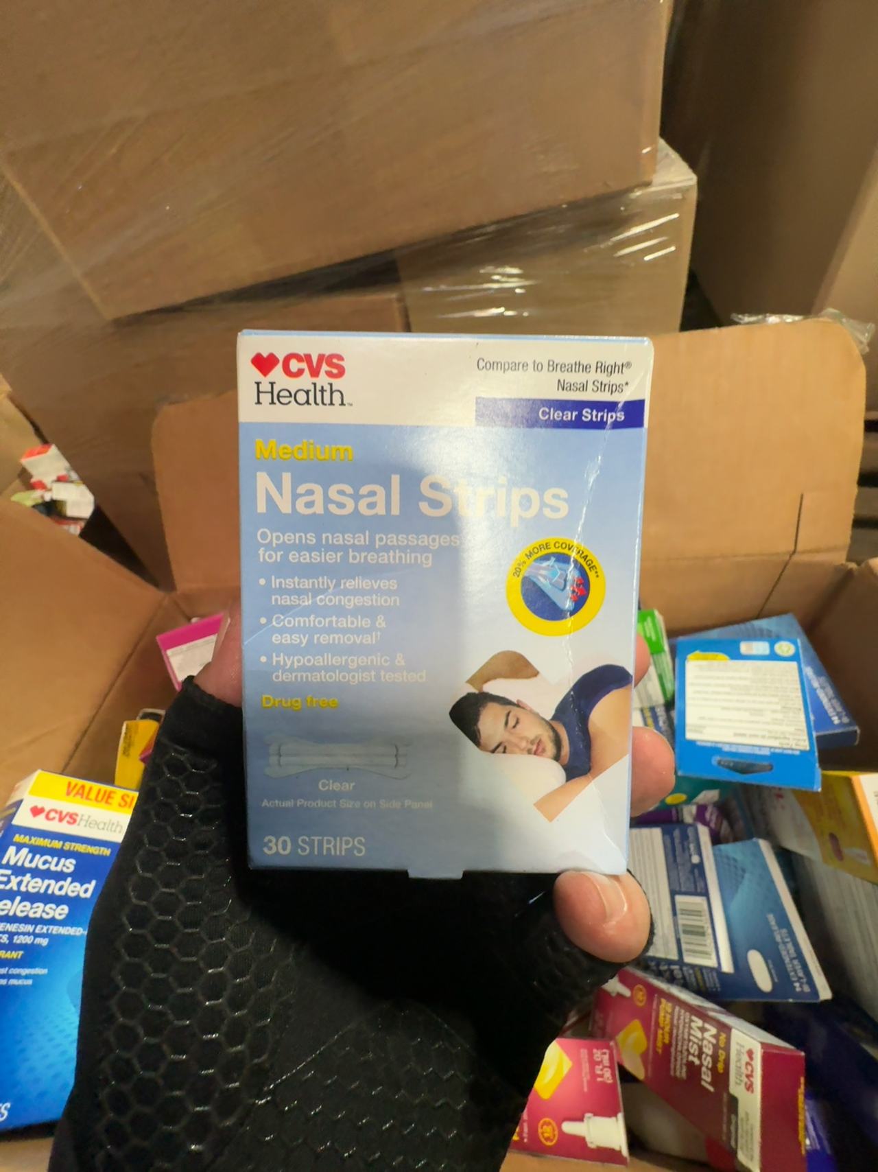 CVS Extra Strength Nasal Strips Tan 50 ct