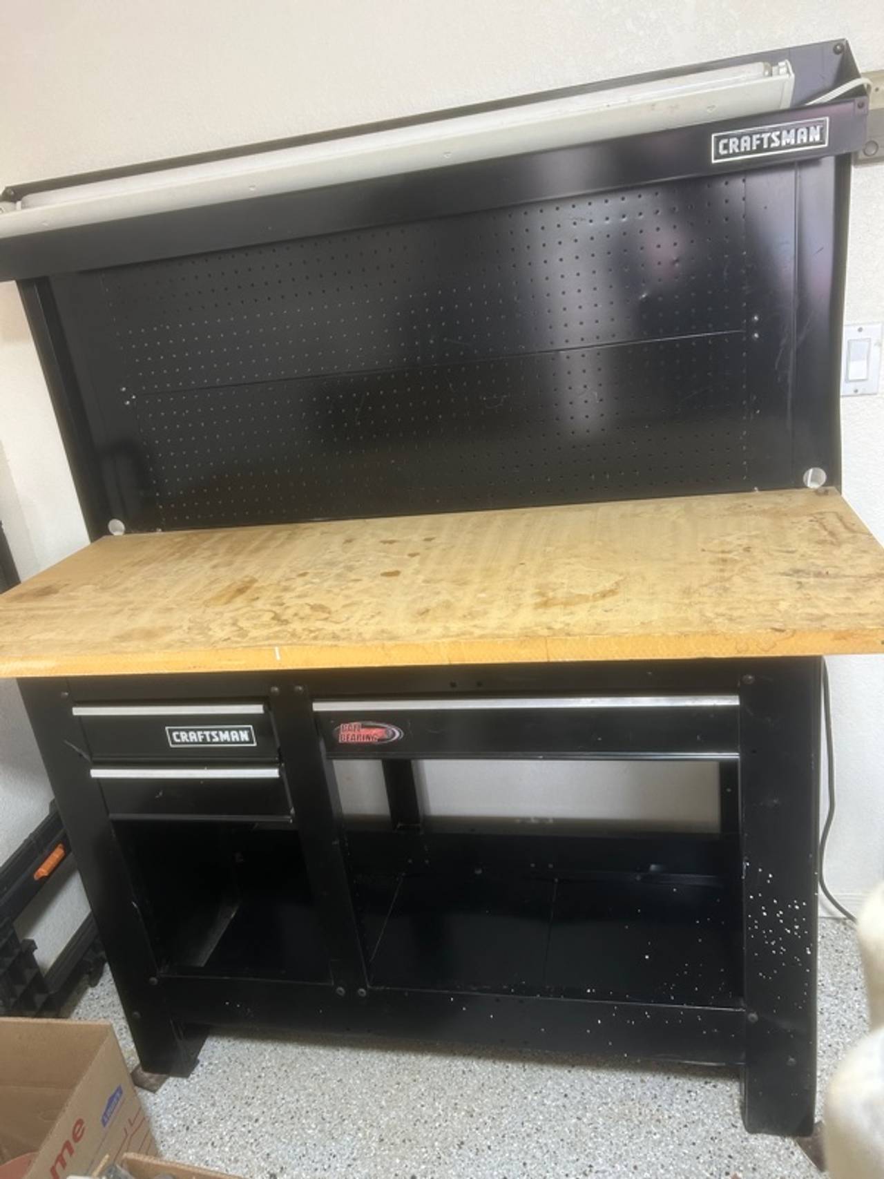 Craftsman 6ft 2-Drawer Adjustable Height Workbench