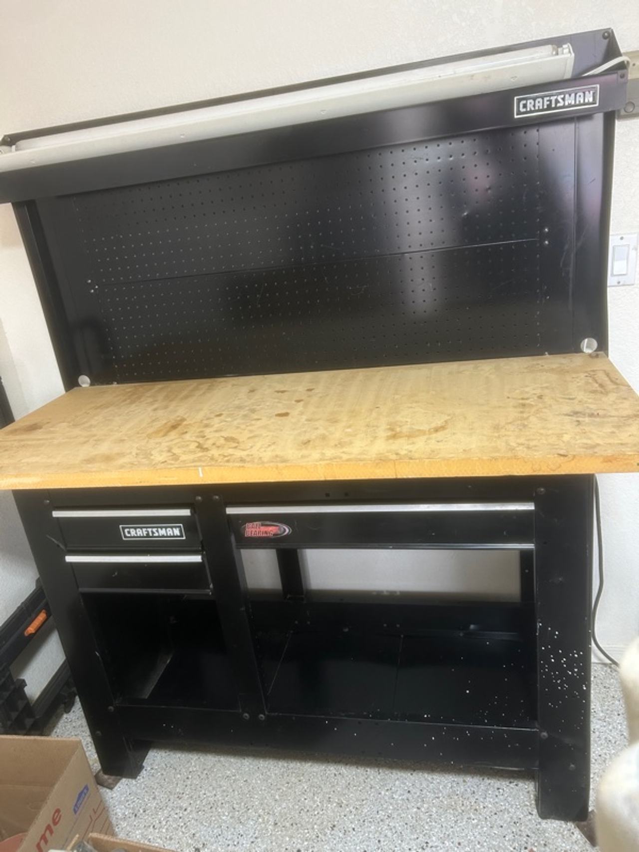 Craftsman 6ft 2-Drawer Adjustable Height Workbench