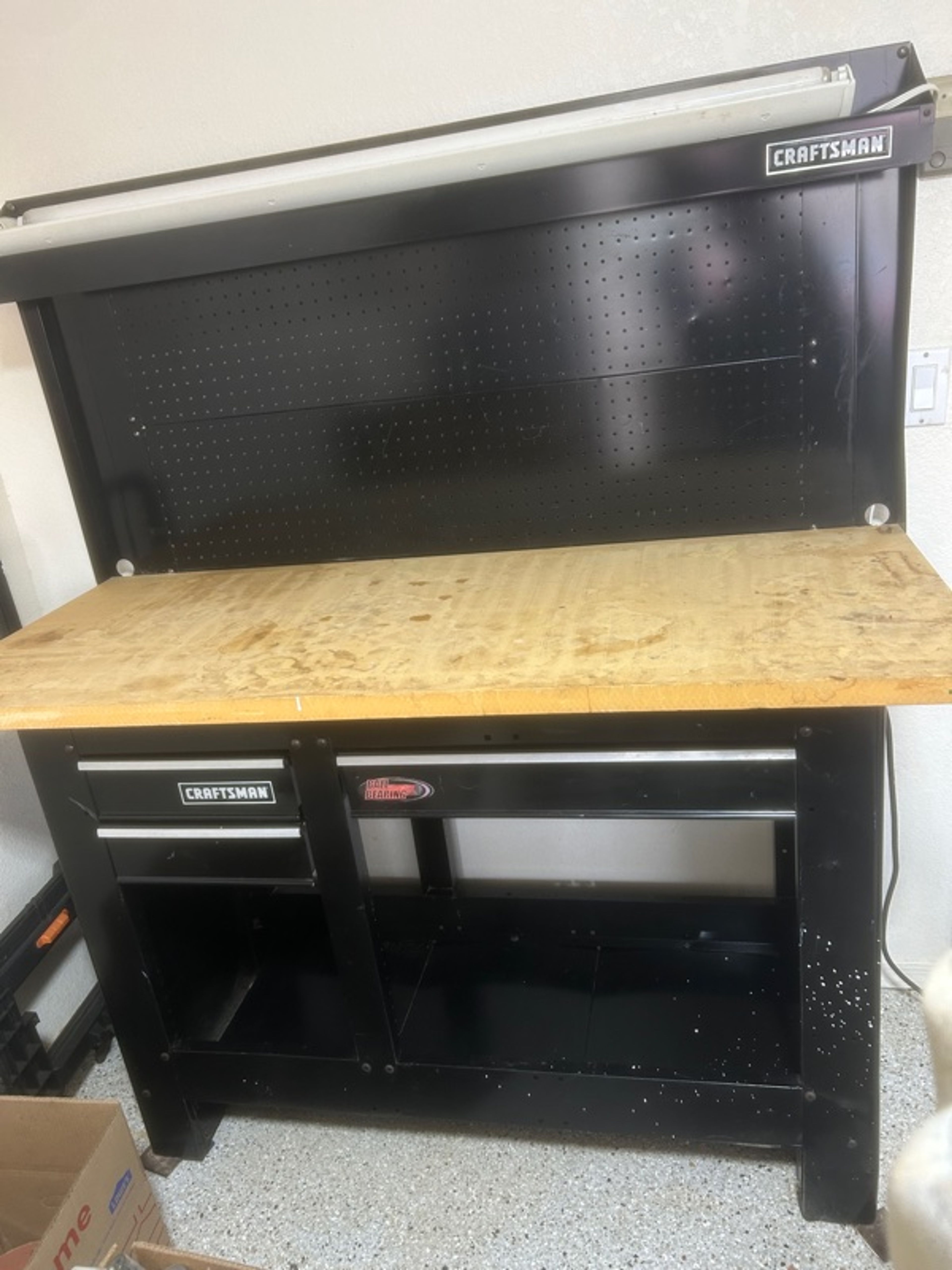 Craftsman 6ft 2-Drawer Adjustable Height Workbench