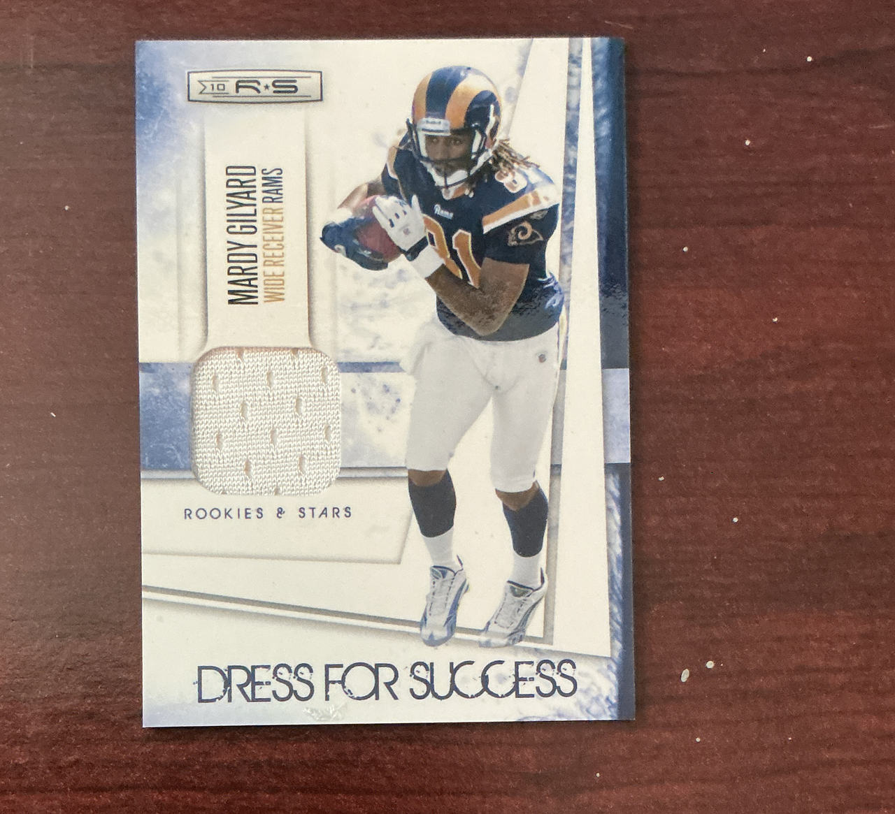 2010 Panini Rookies & Stars Mardy Gilyard Dress for Success Jersey Card #10