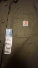 New with tags Carhartt Women's Rugged Flex Loose Fit Flannel Shirt relaxed fit S - Image 4