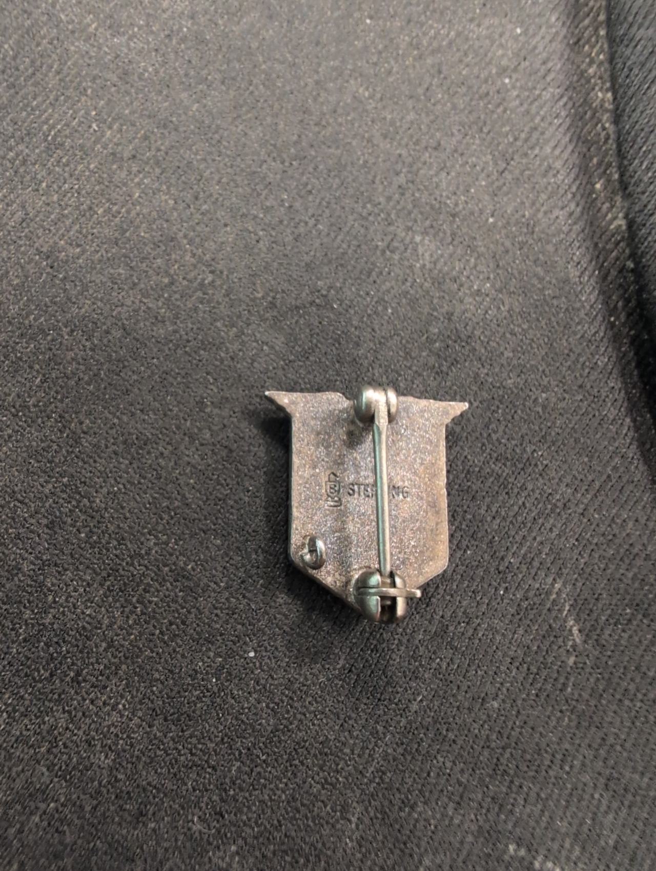 Vintage Sterling Silver Phi Beta Lambda PBL Pin - LGB Balfour - Service