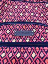 Vera Bradley Campus Backpack Pink White Blue - Image 3