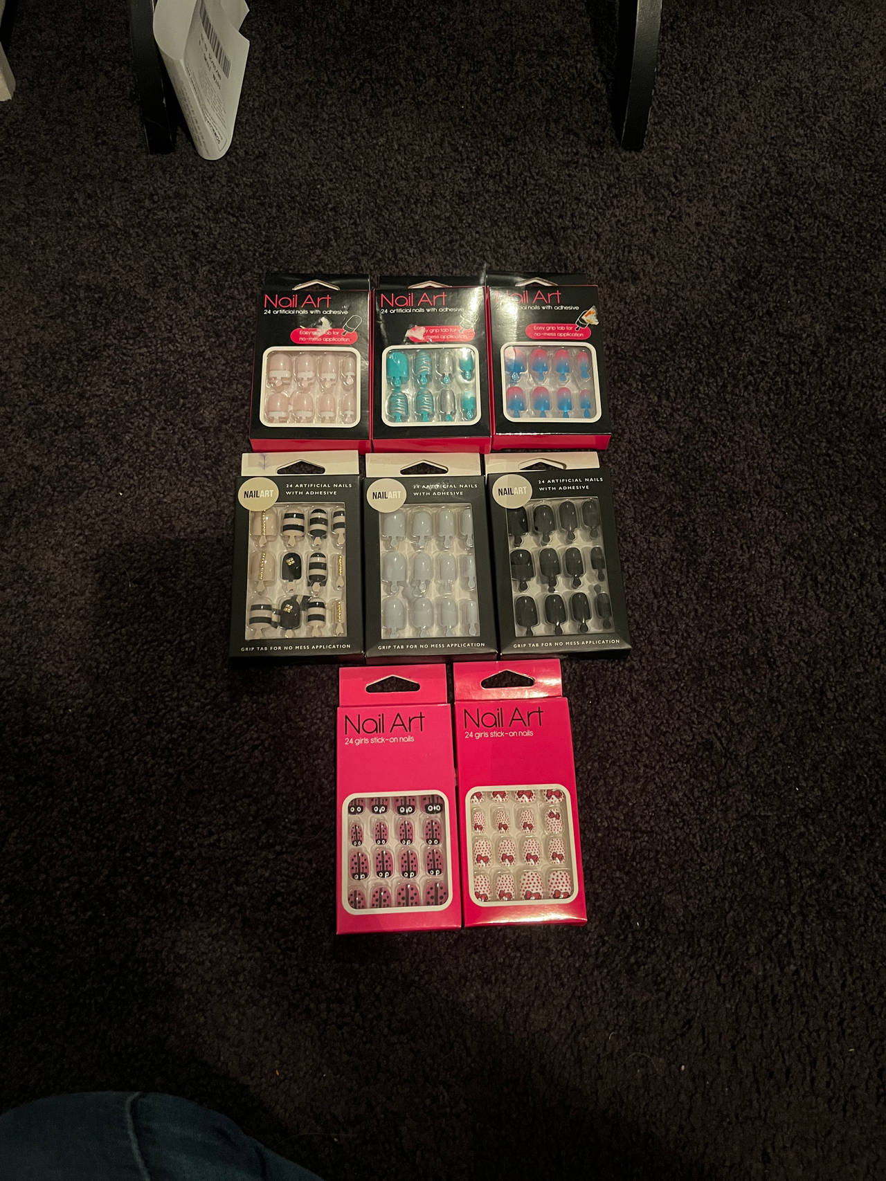 Nail Art Artificial Nails Assorted Packs
