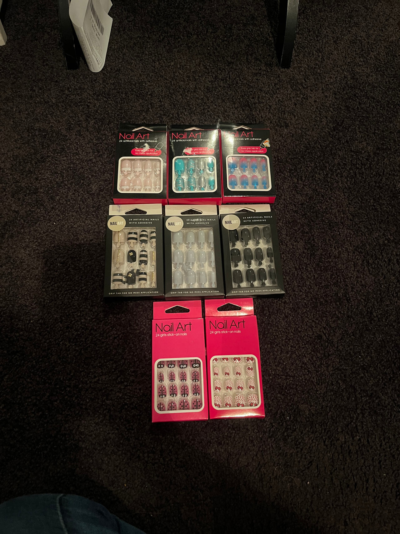 Nail Art Artificial Nails Assorted Packs