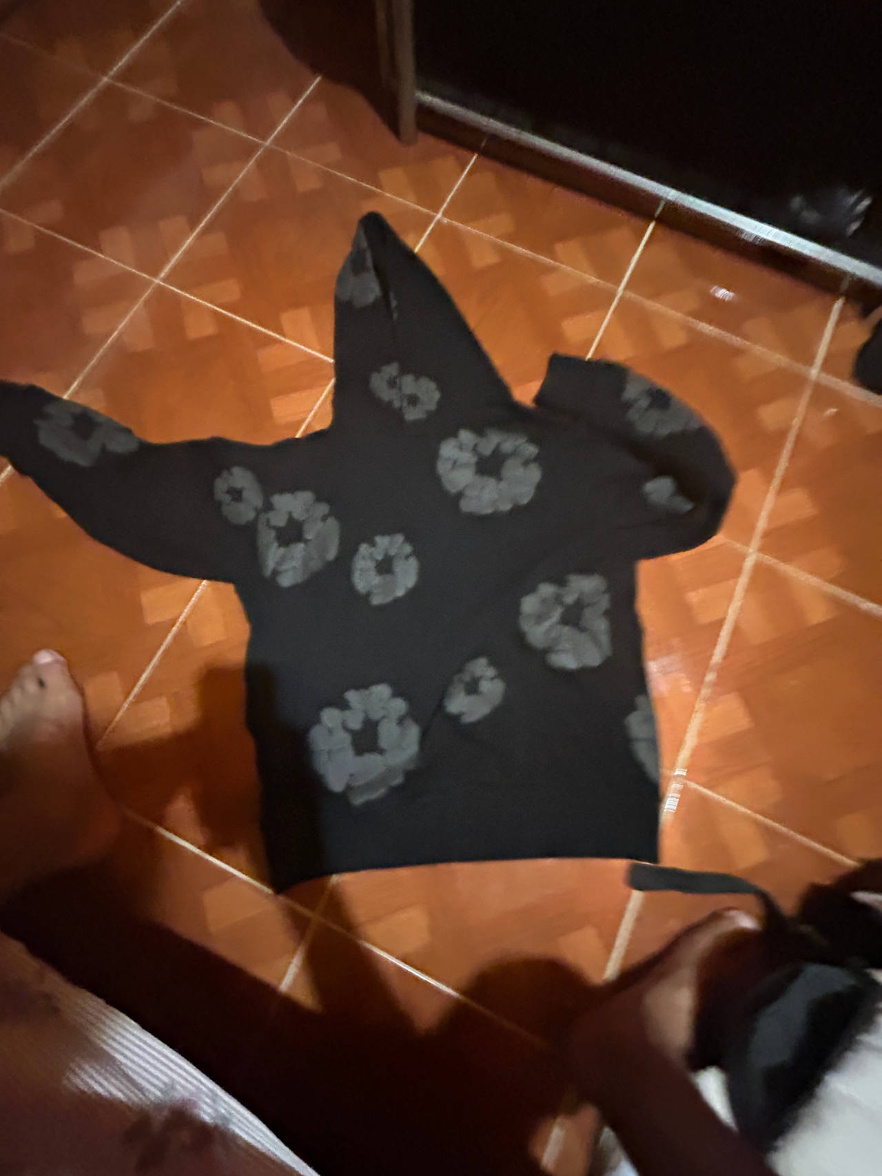 Black Hoodie denim tears