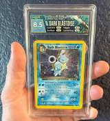 Pokémon Team Rocket Holo Dark Blastoise #3/82 HGA 8.5 W/ BEAUTIFUL SWIRL 🌀 - Image 1