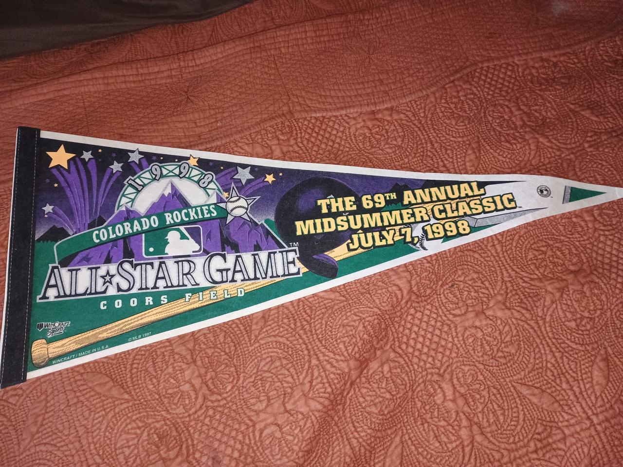 1998 MLB All-Star Game Coors Field Pennant