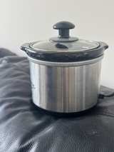 Rival Mini Slow Cooker, 16 oz Stainless Steel - Image 1