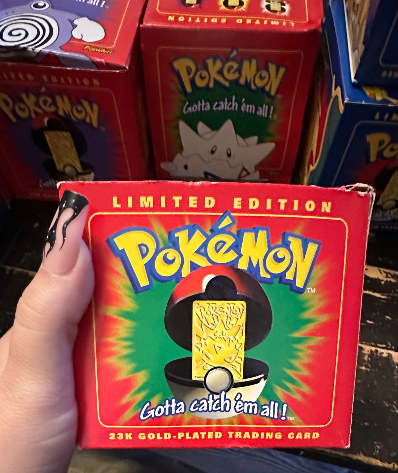 1999 Burger King Pokemon 23K Gold-Plated Trading Card Togepi