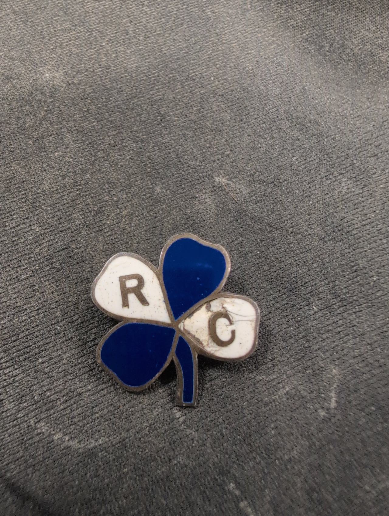 Vintage RC Cola Four Leaf Clover Enamel Pin