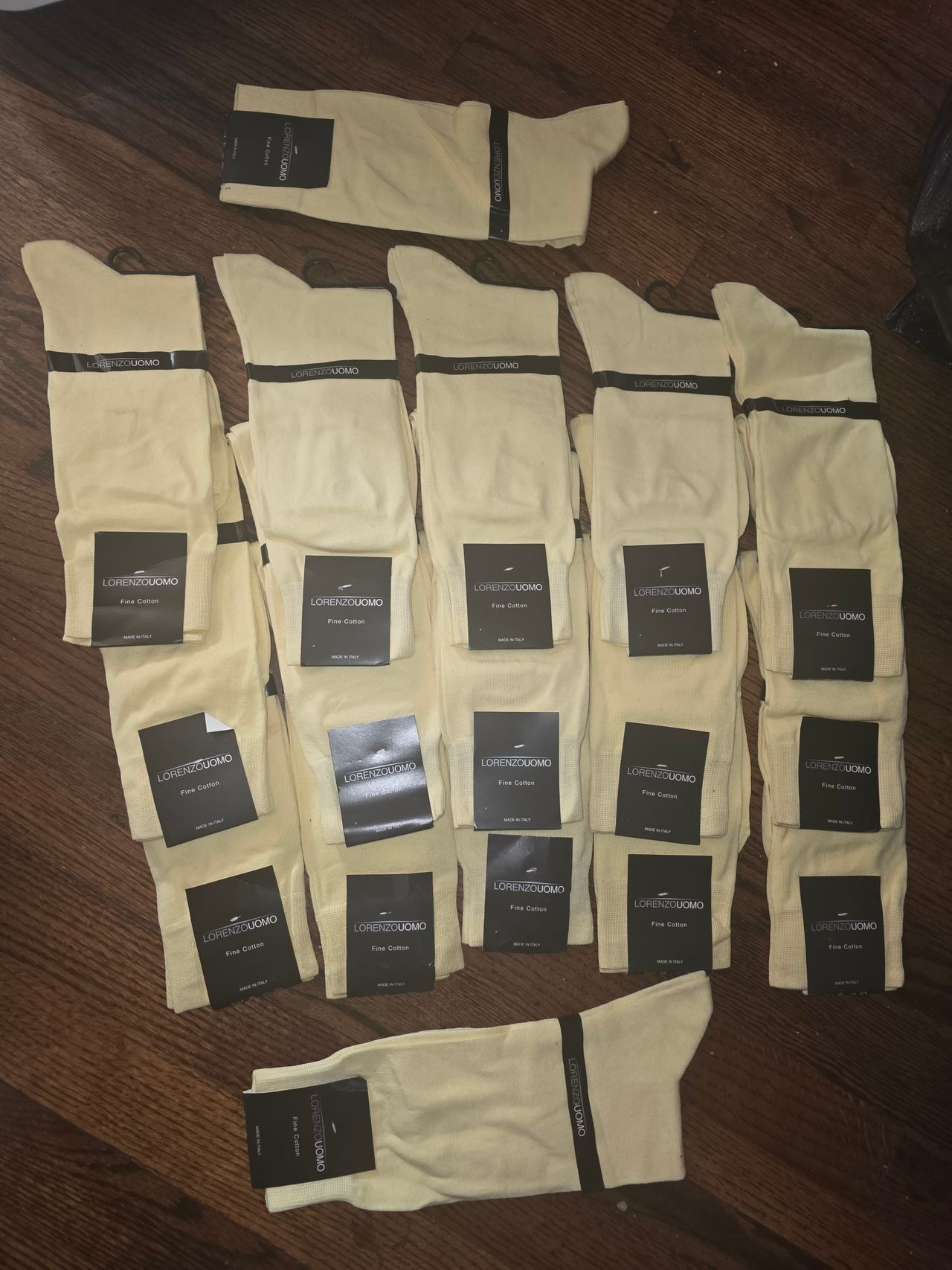 Lorenzo Uomo Fine Cotton Dress Socks