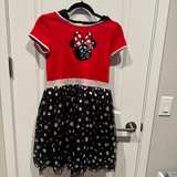 Disney Minnie Mouse Costume  hooded ears Dress girls size XG (14-16) - Image 5