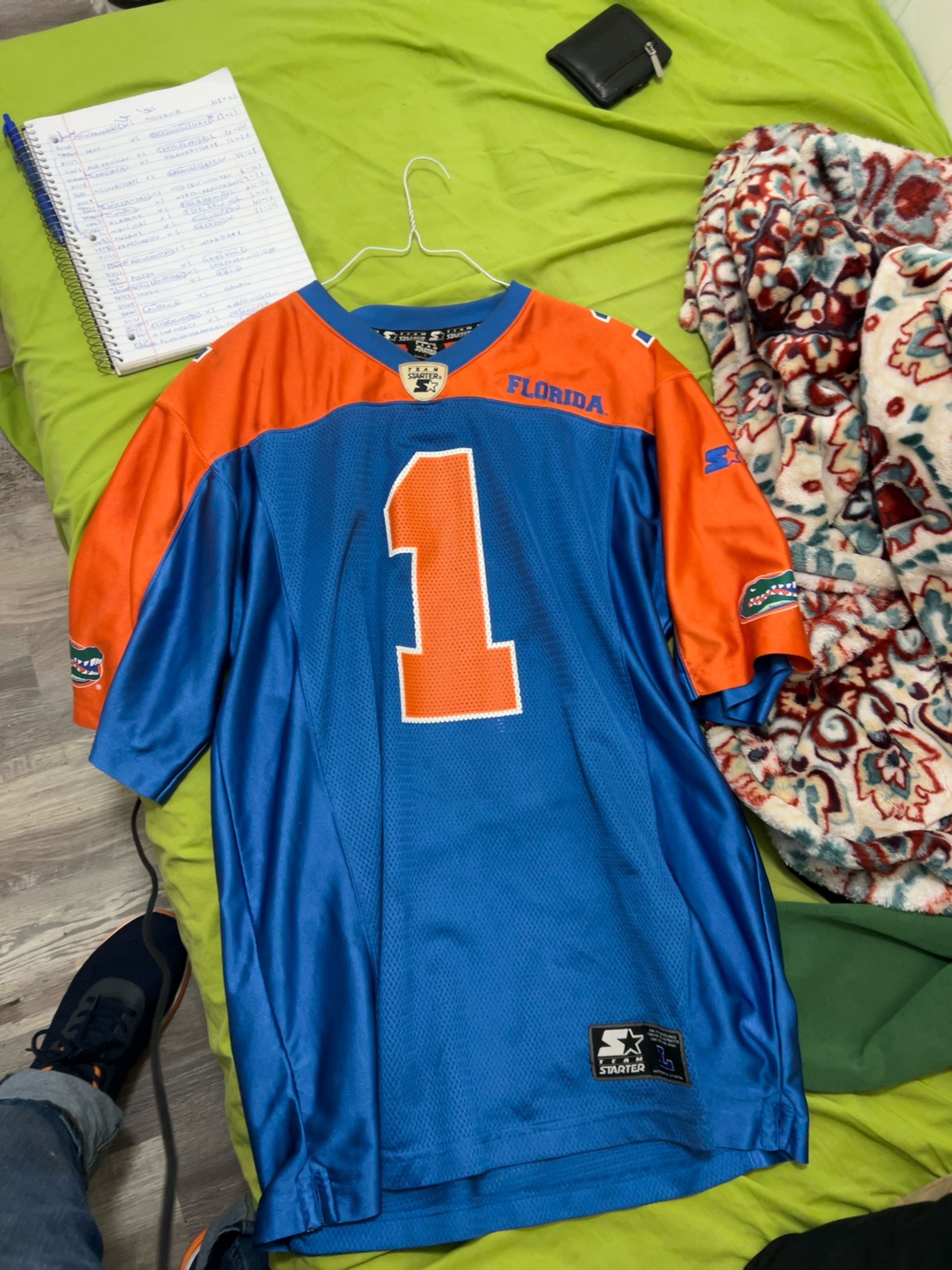 Starter Florida Gators Vintage Football Jersey Blue/Orange