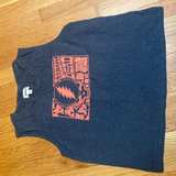 PACT Grateful Dead Womens Gray Orange Graphic Tank Top Shirt - Image 1