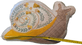 Embroidered Snail Shaped Throw Pillow - Image 1